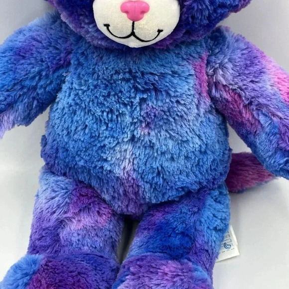 Build a Bear Stars Glow In The Dark Kitty Cat Purple Blue Starry Plush 17" - Picture 4 of 14